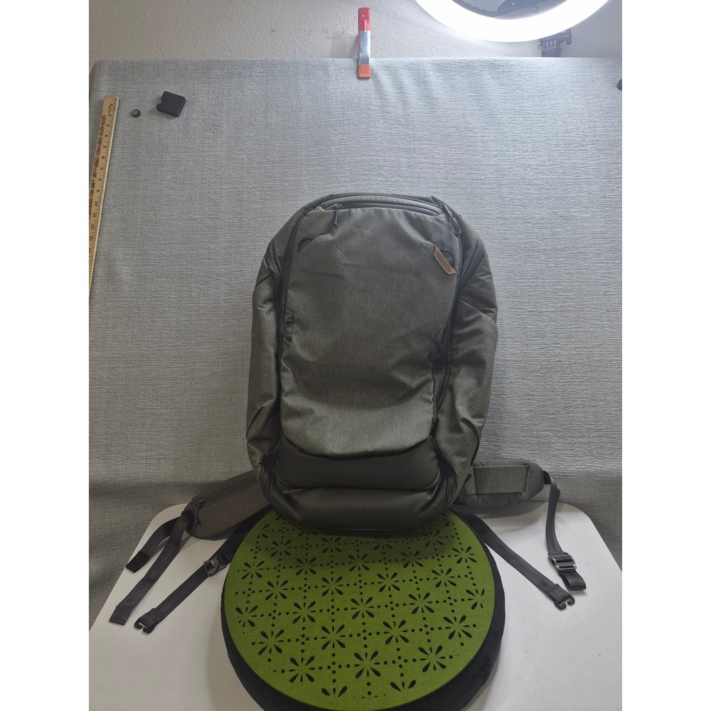 Peak Design Versatile Travel Backpack 45L Sage Weatherproof Shell Shoulder Strap
